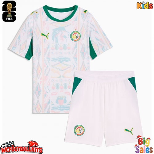 Senegal Replica Home Stadium Kit for Kids World Cup 2026 Short Sleeve (+ pants)